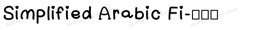 Simplified Arabic Fi字体转换